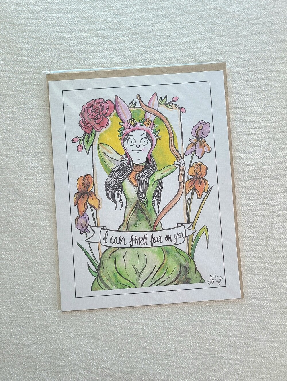 NWT- Louise Belcher Warrior Woman Art Print